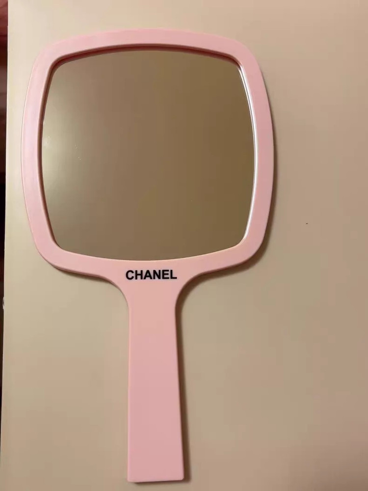 Chanel Handheld Mirror Pink Makeup Mirror Original Packaging