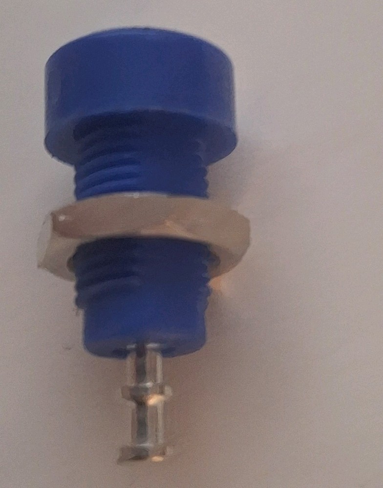 Banana Jack, Panel Mount , Blue, 15A