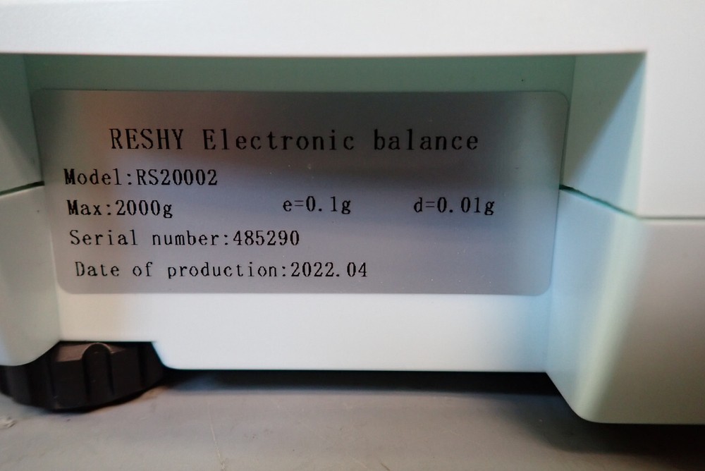 Reshy RS20002 Electronic Balance, Max: 2000g, No Cord