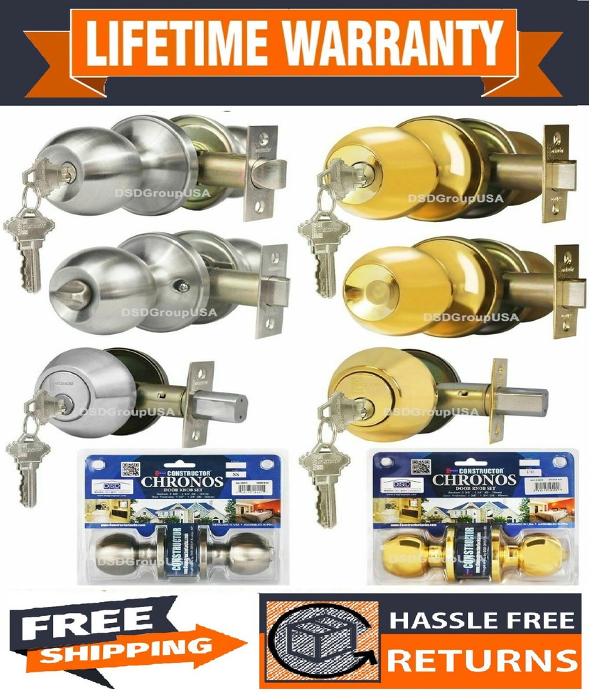 Constructor Chronos Knob Door Lock Set Entry / Passage / Privacy / Dummy / Combo