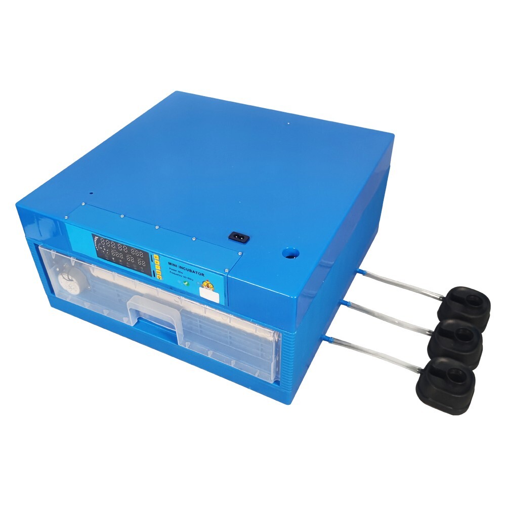 Incubator Drawer Single Layer Temperature Humidity Digital Display 64 Eggs 110V