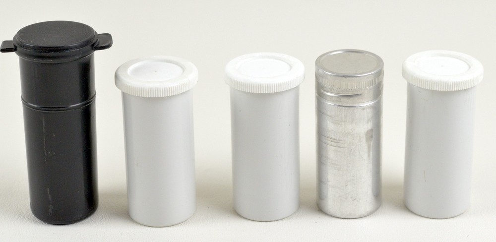 5) Film Canister, different sizes- Storage Containers