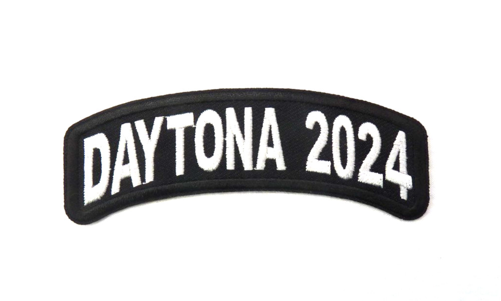 Daytona 2024 White Small Patch.