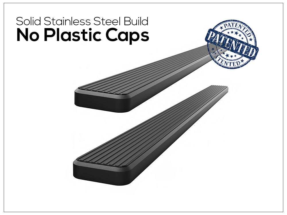 Premium 6" Black iBoard Side Steps Fit 03-11 Honda Element