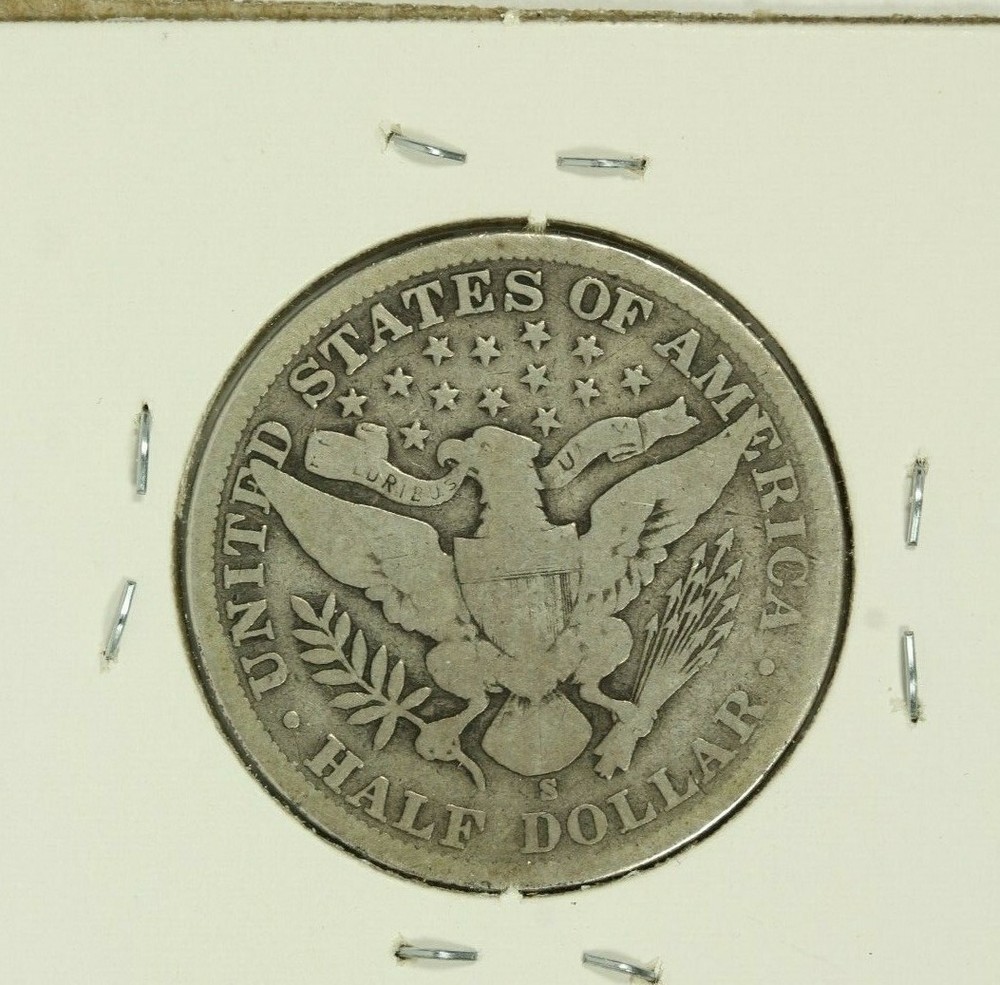 1904-S Barber Half Dollar : Very Good