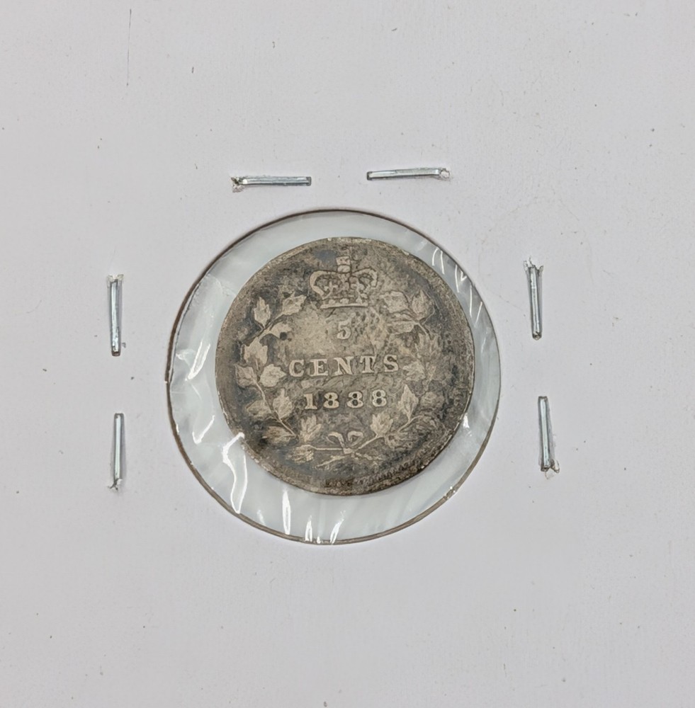 1888- Canada 5 Cents KM#2