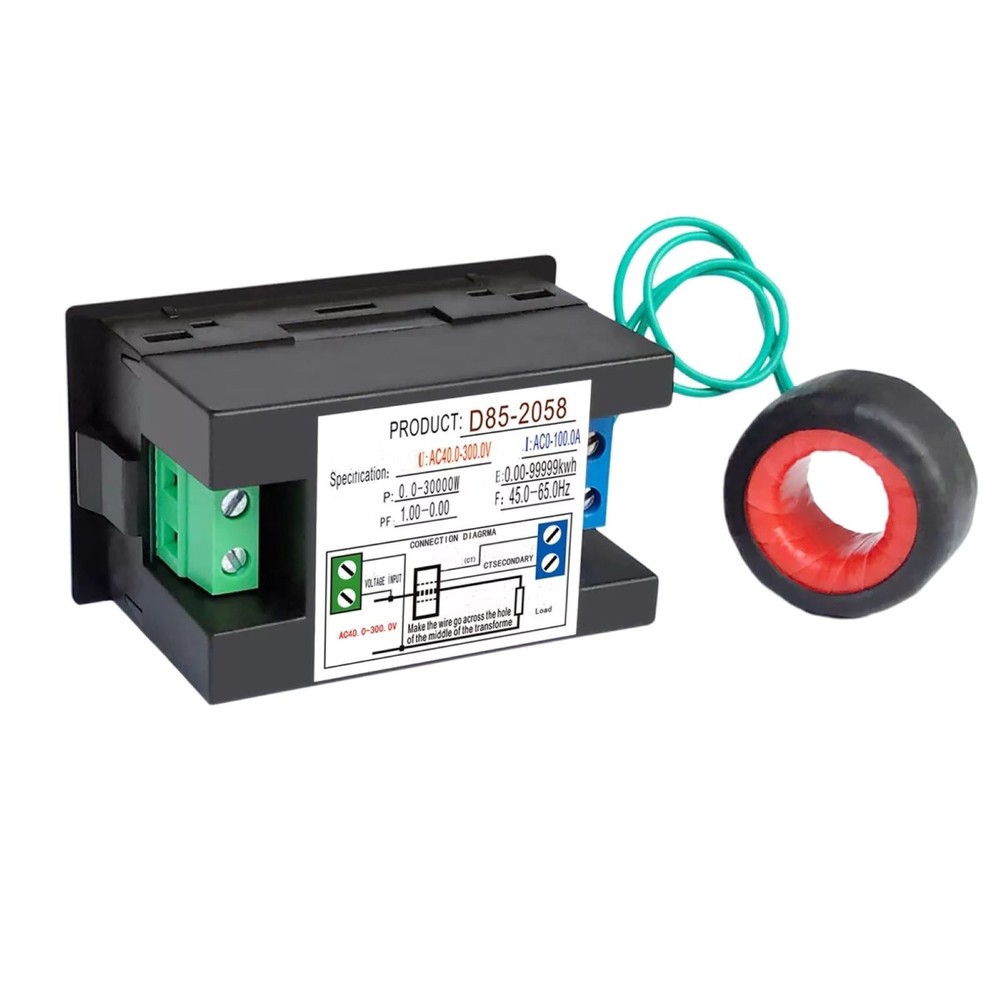 70*40*39mm Compact, Durable Digital LCD AC Panel Meter With Easy Installation