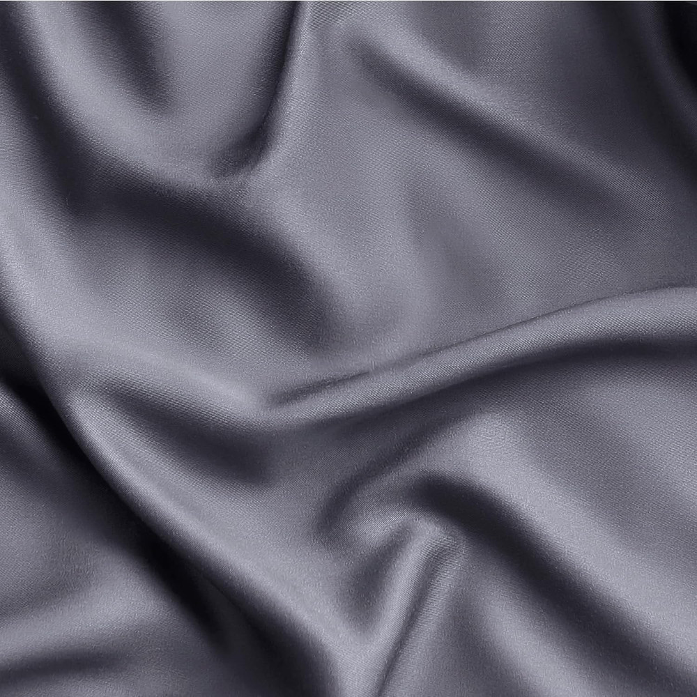 Cooling King Size Sheets Set, Bamboo Rayon, Soft & Breathable, Dark Grey