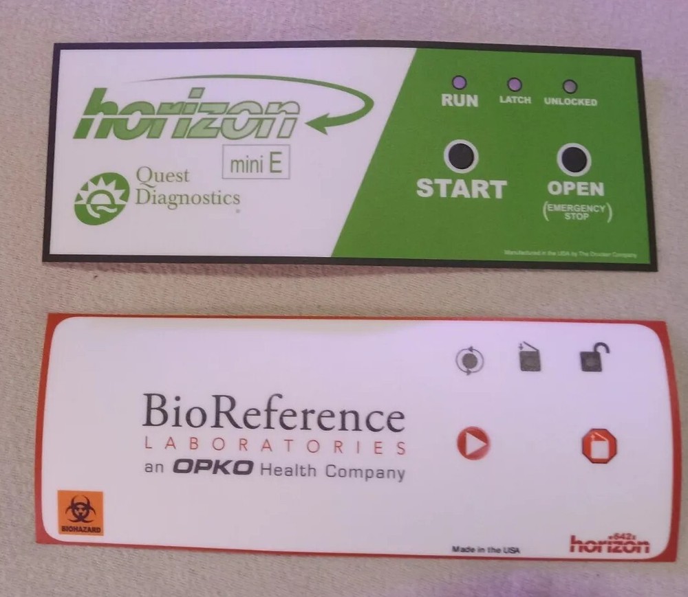 Drucker Diagnostics Front Panel Label For 642E mini E (Quest labels)