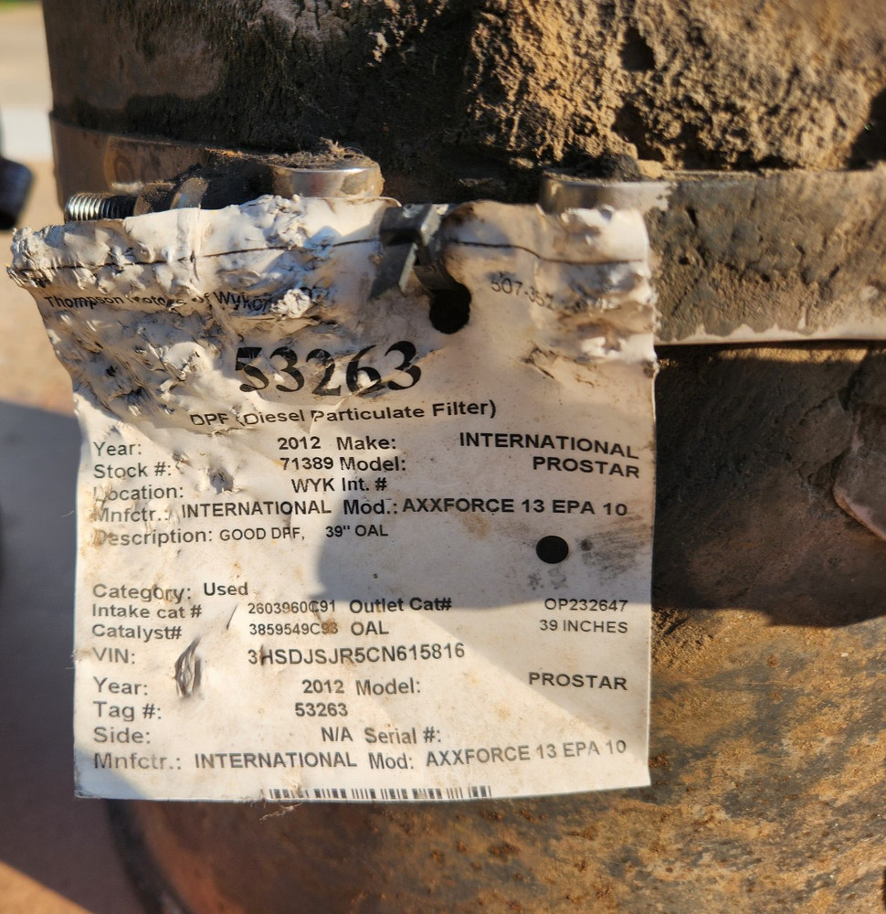 Diesel Particulate Filter (DPF) system for Maxxforce 13