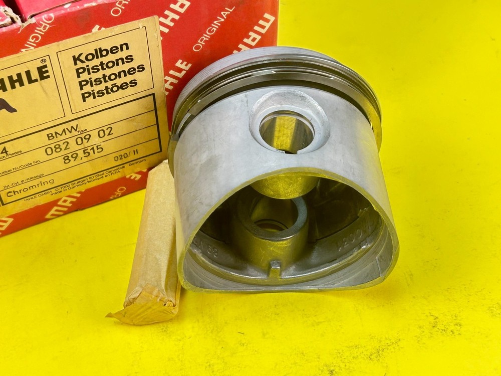 BMW E10 E21 E12 E9 E6 E10 Mahle Piston Set Kolben 2nd OS 89.50 mm 0820902 NOS