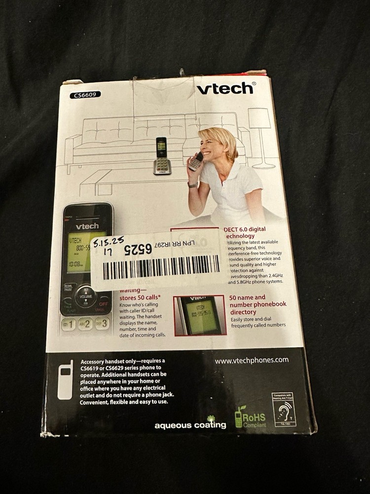 Vtech Accessory Handset With Caller ID/Call Waiting CS6609