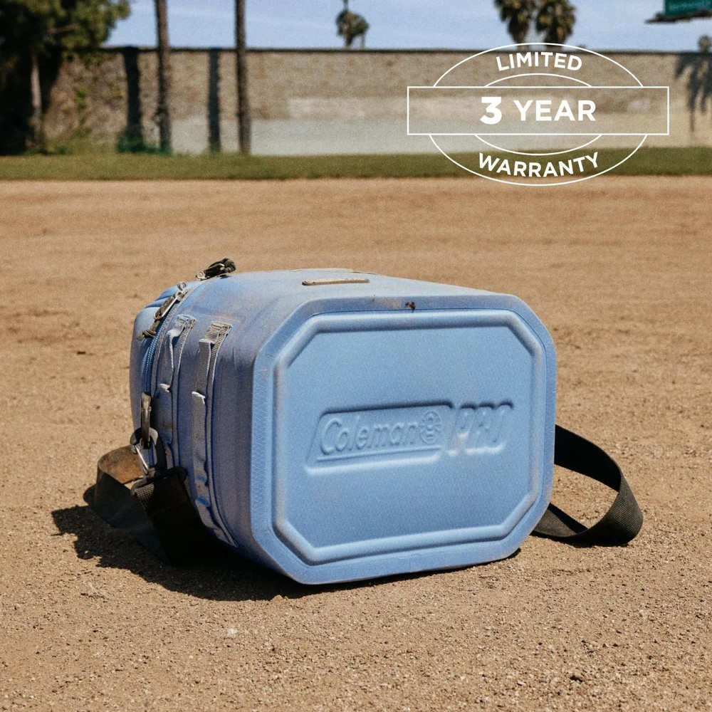 Coleman Pro Soft Cooler 16 Can Capacity Sky Blue Carry Strap Handle