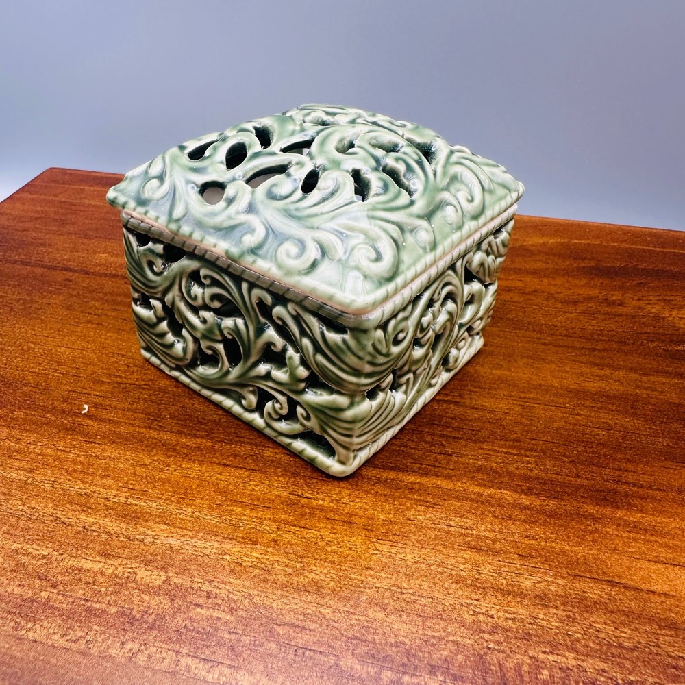 Handmade Celadon Porcelain Incense Burner