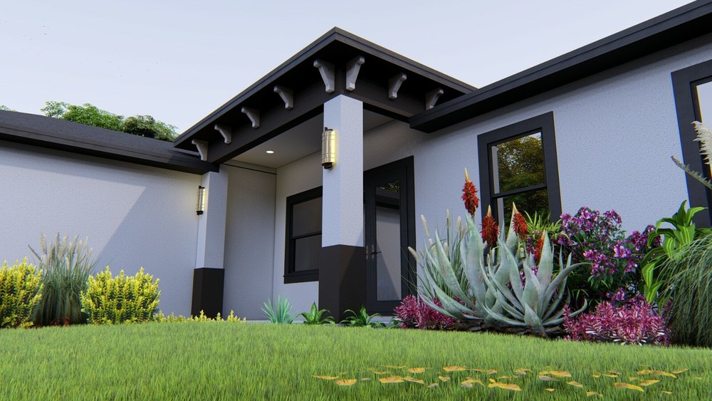 BLUEPRINTS CONTEMPORARY HOUSE PLAN ARCHUP #111P