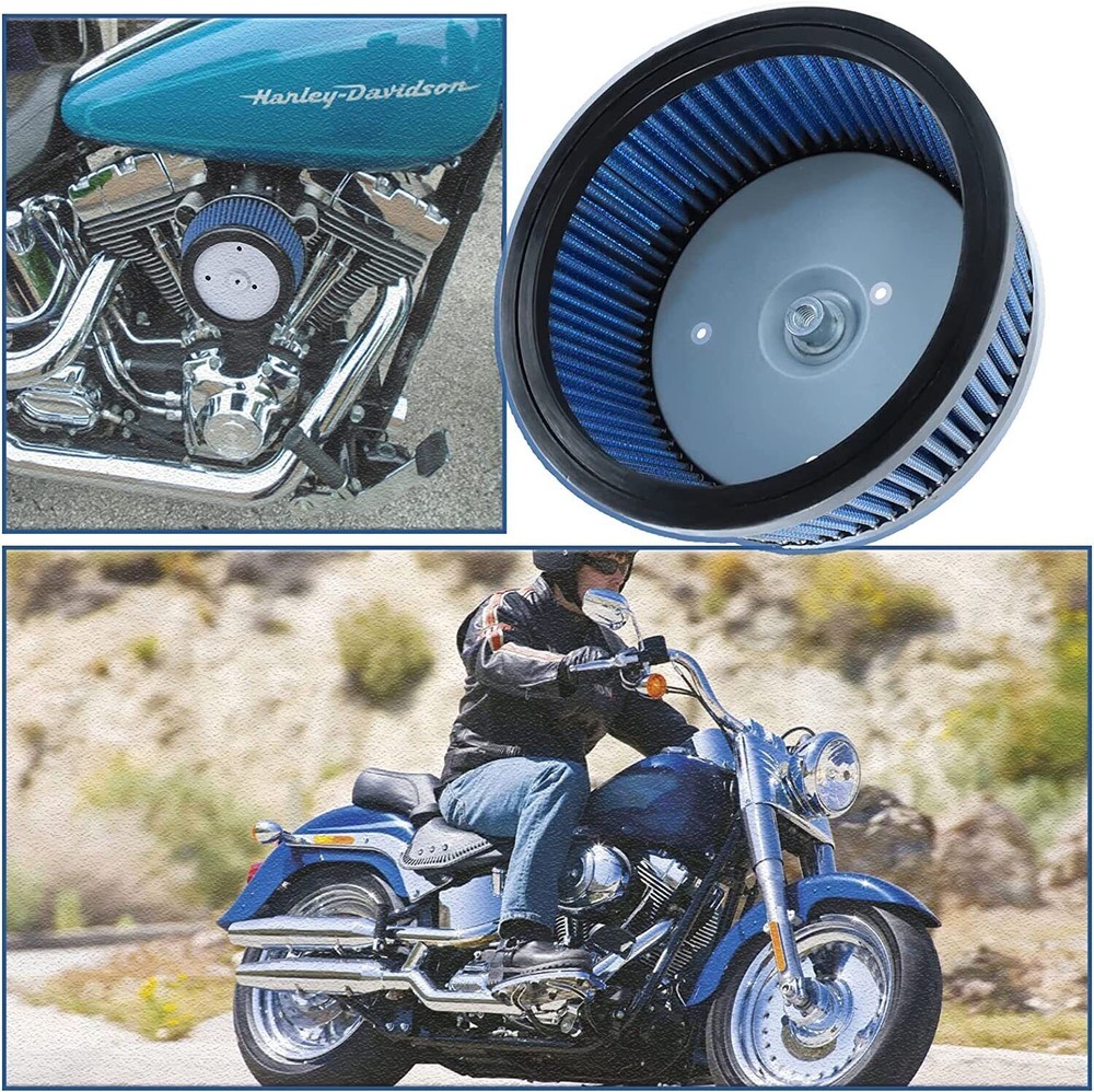 Air Cleaner Element Filter For Harley Iron Fatboy Electra Glide Dyna Replacement