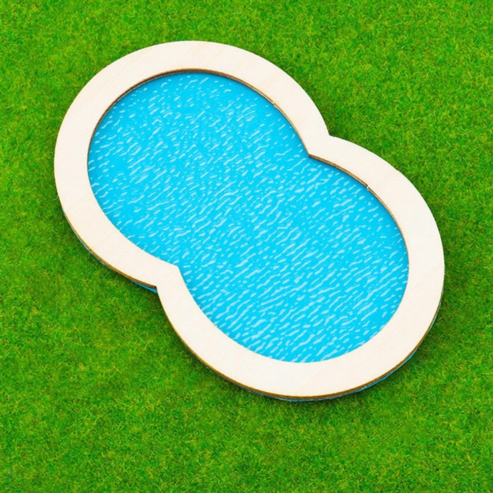 Pool Model Miniature Scene Model Creative Paintable DIY Sand