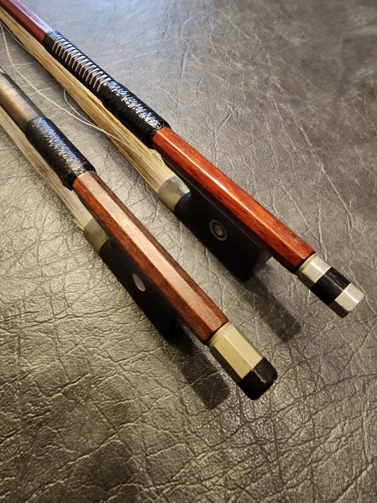 Two Old Pernambuco Violin Bows SIVORI & FRIEDRICH ZACH