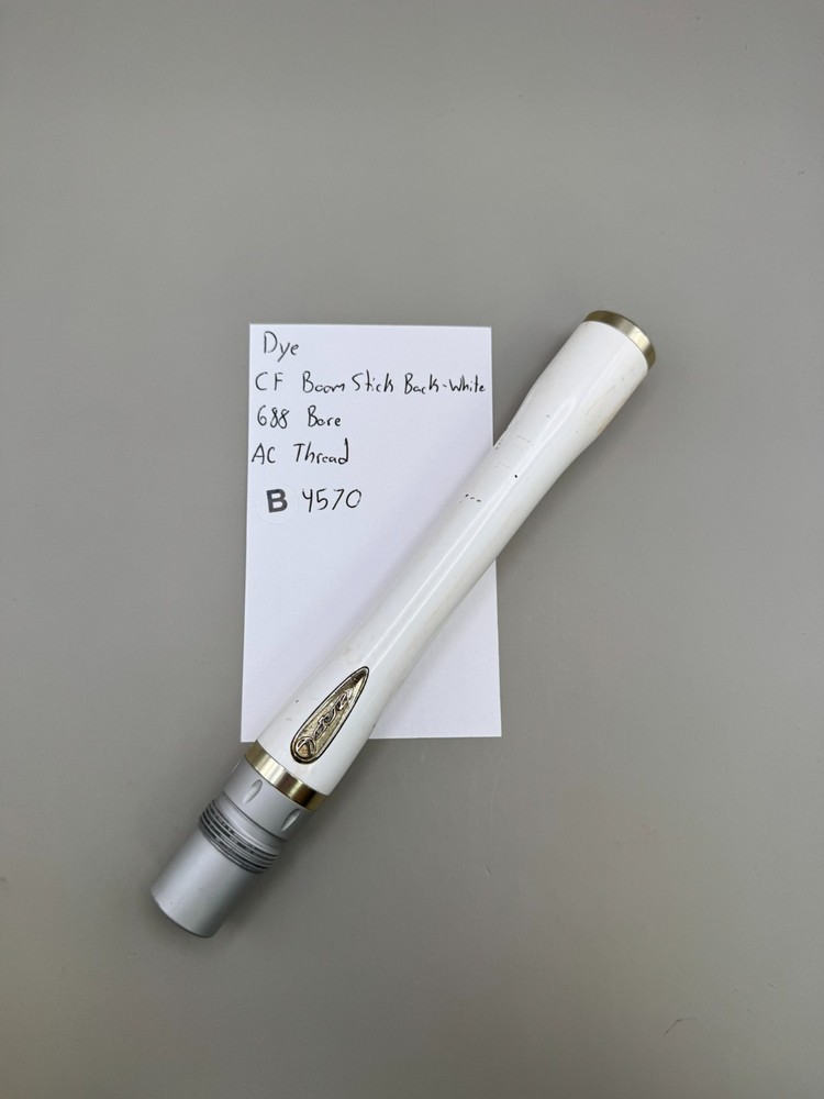 Dye CF Boomstick Back-White 688 Bore AC Thread-White
