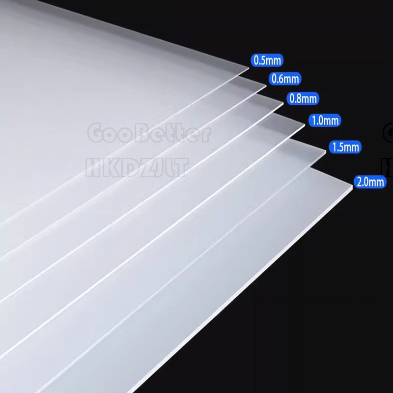 Frosted Translucent PVC Plastic Sheet Thin Clear 0.3mm - 2mm Thick Plastic Panel
