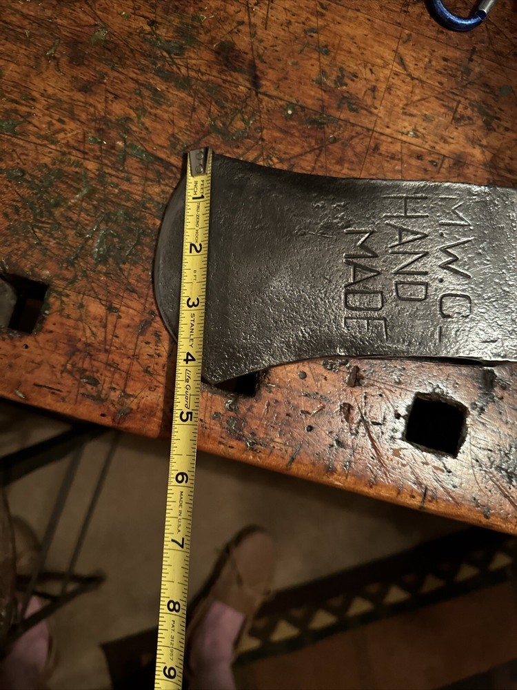 M.W.H. Co Marshall Wells Hardware Hand Made Single Bit Axe
