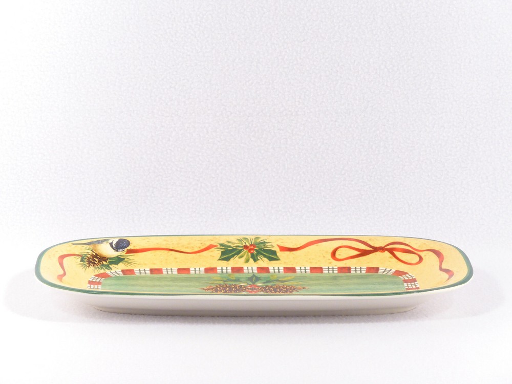 Lenox WINTER GREETINGS Nuthatch 14" x 8" PLATTER
