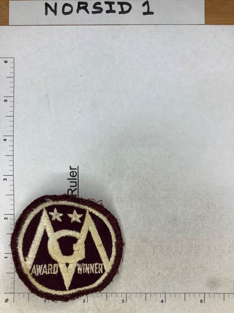 VINTAGE AWARD WINNER FELT PATCH
