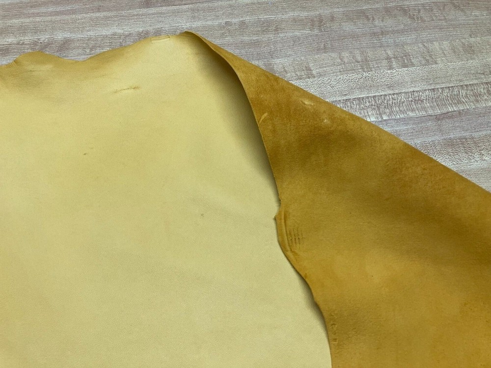 Top Grain Sheep Leather Gold #0018499 Row E