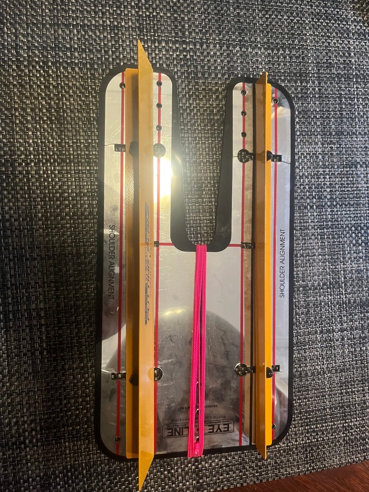 Eye Line Putting Alignment Mirror w rails, rare
