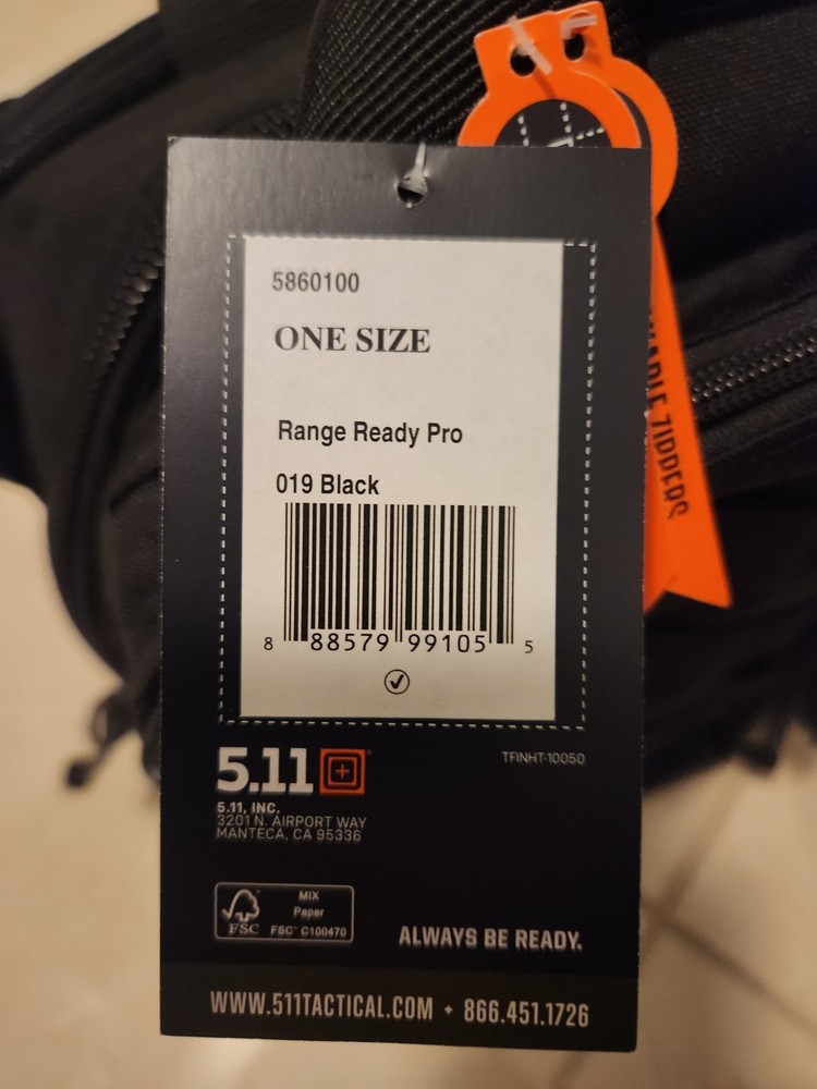 5.11 Tactical 19L Range Pro- Bag New