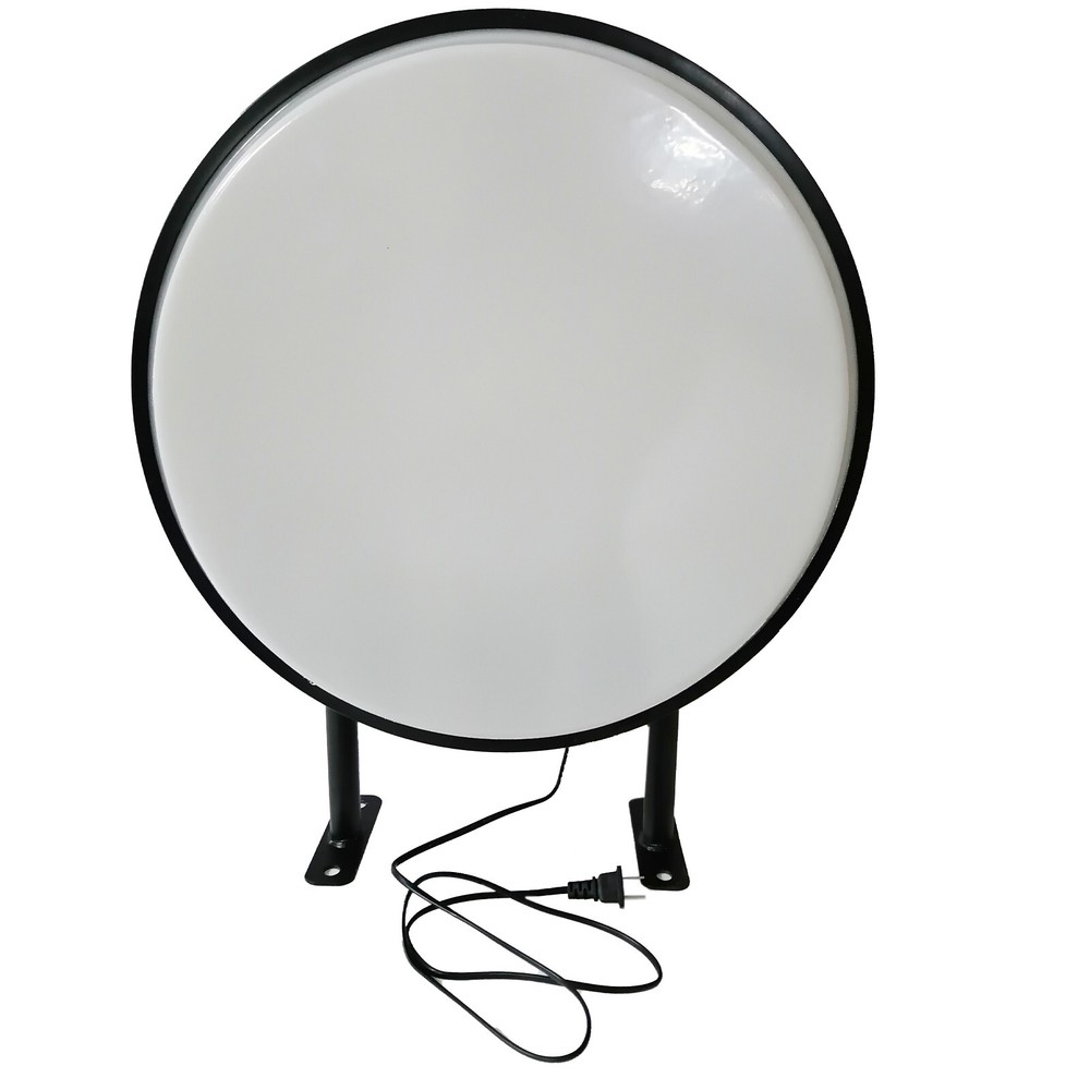 20" Round LED Light Box / Circular Projecting Lightbox Plain Blanks