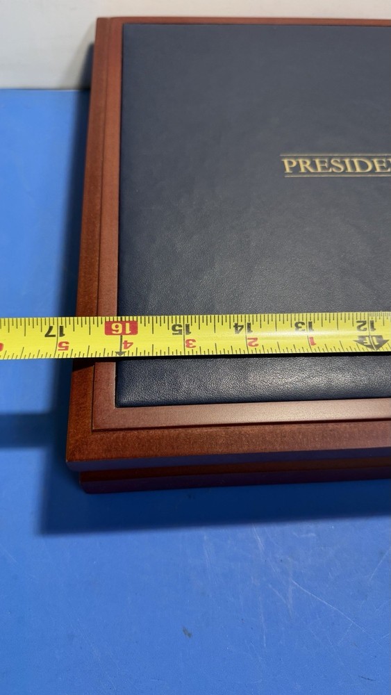 Franklin Mint Complete Presidential Coin Collection Cherry Storage Display Case