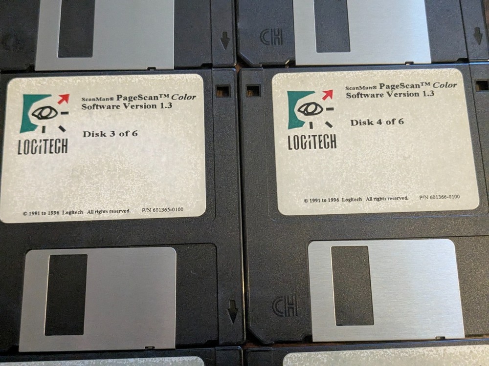 Logitech ScanMan floppy discs