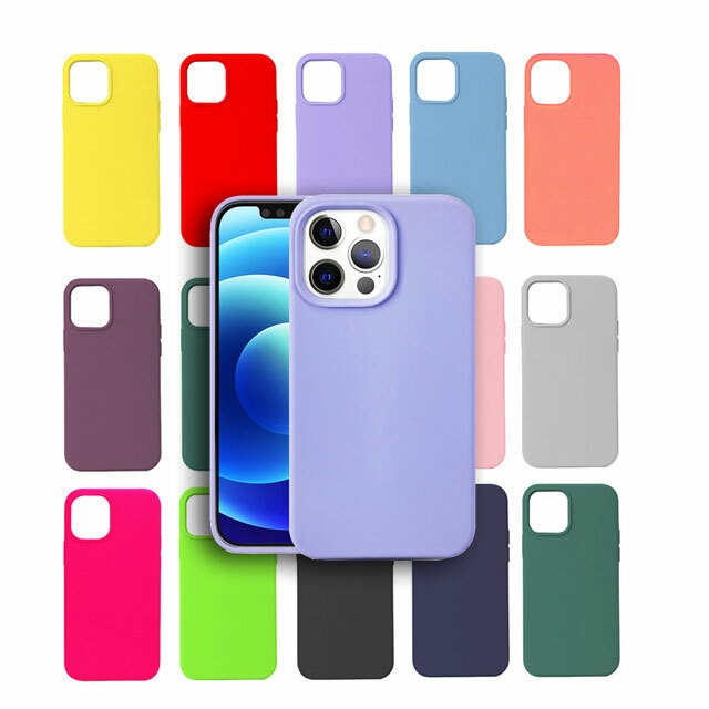 Liquid Silicone Soft Microfiber Case for iPhone 14, 14 Plus, 14 Pro, 14 Pro Max