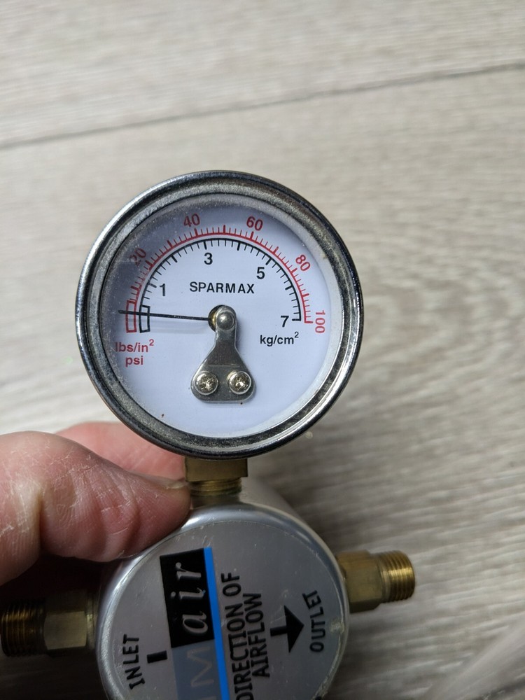 SIMair TC2000 1/6 HP 100 PSI Air Compressor & Moisture Filter Regulator