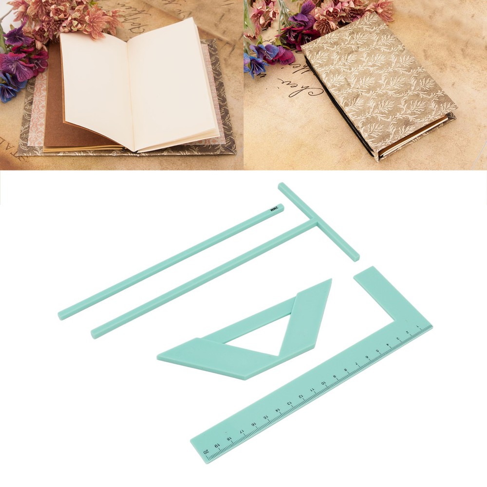 1-Comprehensive Book Binding Ruler Kit For Precise Scrapbook Crafting XEAP