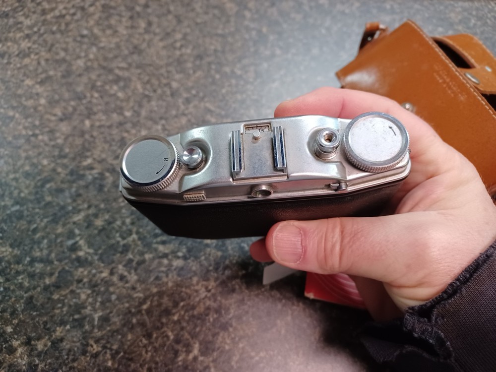 Ansco Regent Folding Camera Leather Case Manual Clean Untested