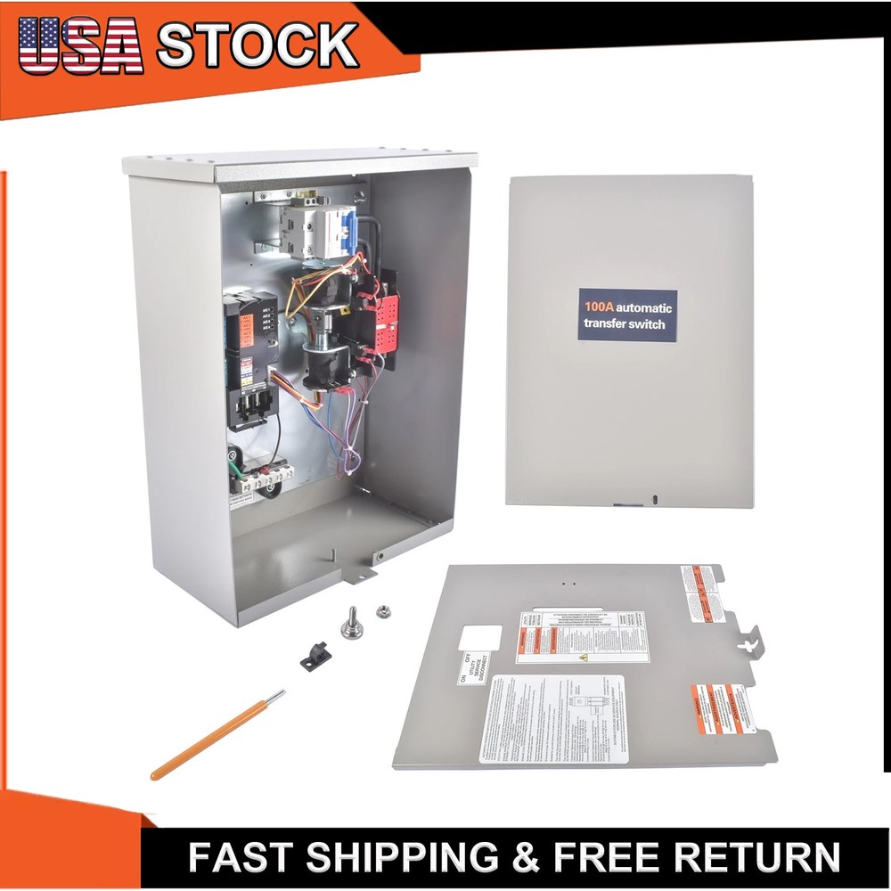 For Generac RXSW100A3 100 Amp 120/240V Single-Phase Automatic Transfer Switch