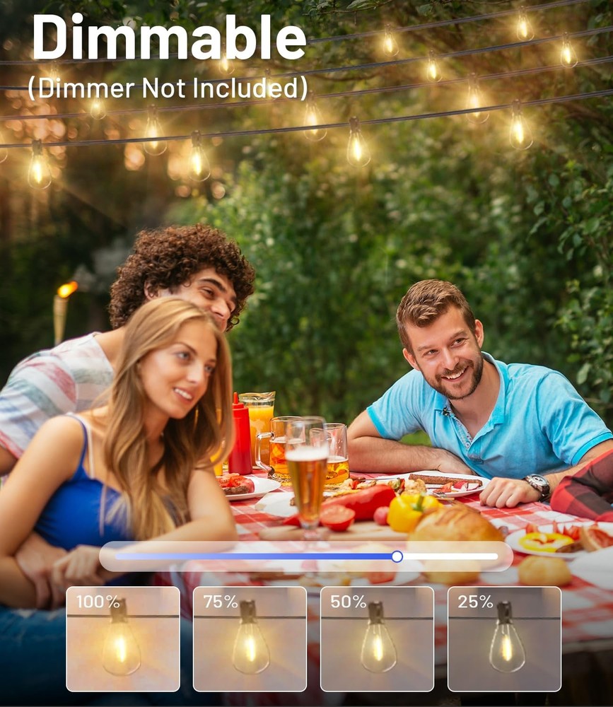 Transform Your Backyard Into an Outdoor Oasis - 200FT LED String Lights