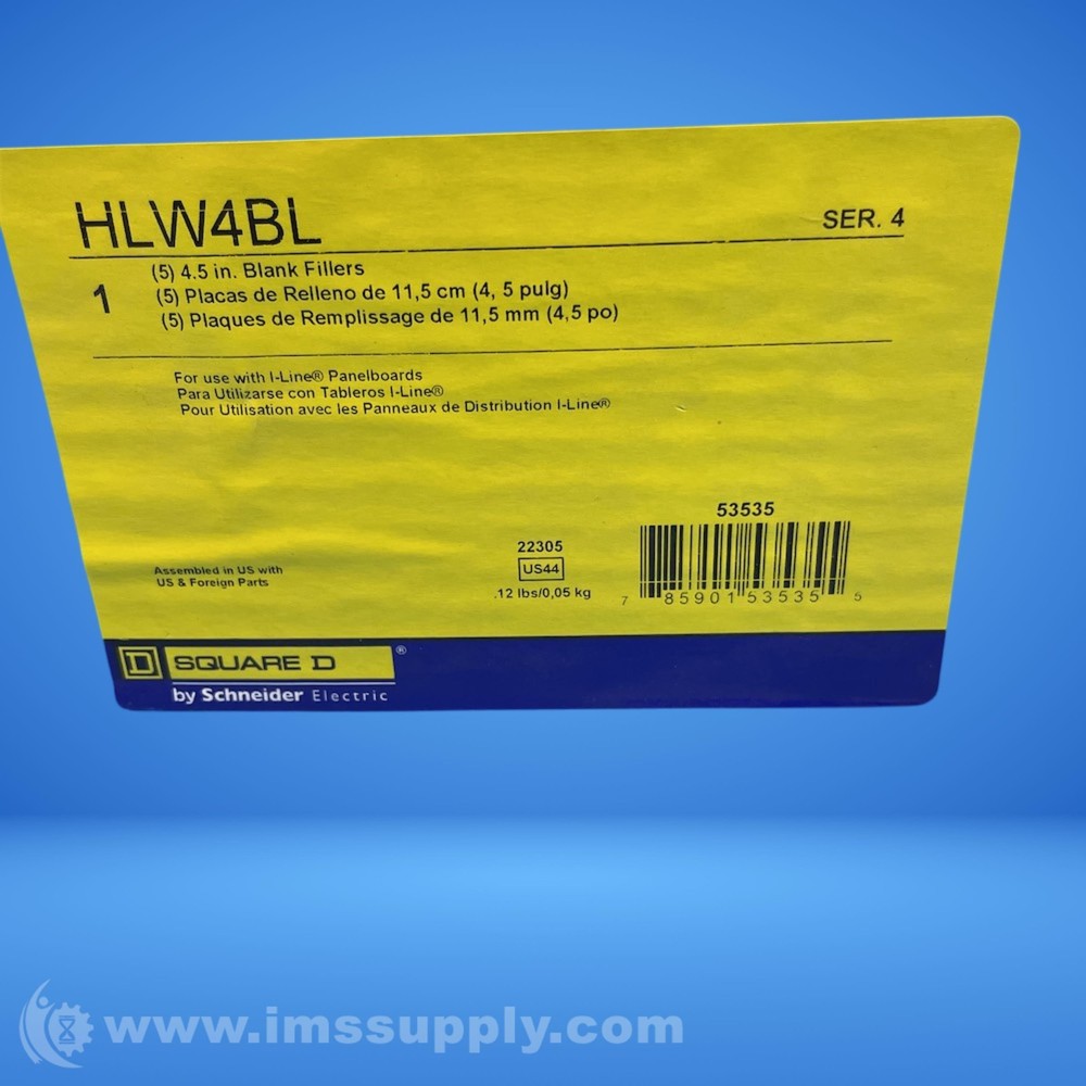 Schneider Electric HLW4BL Series 4 Panelboard Accessory FNFP