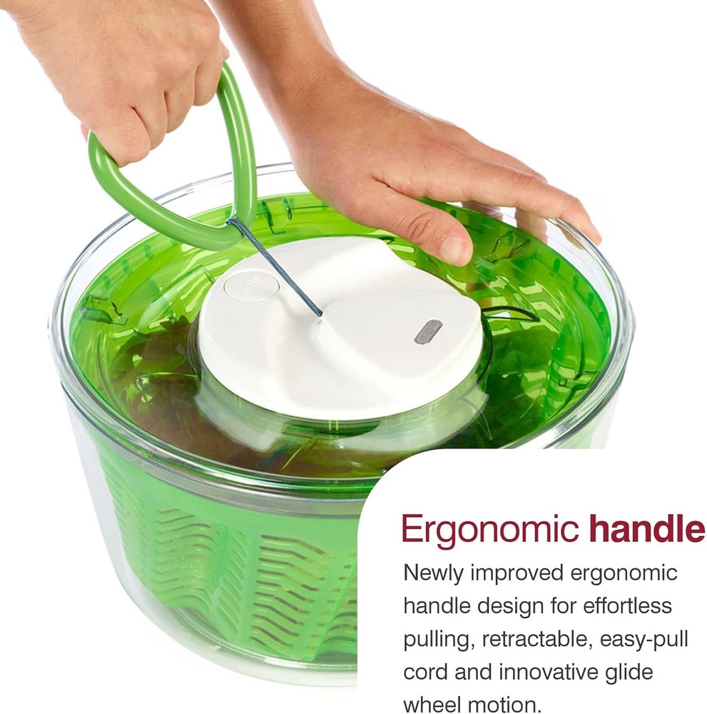 Large Salad Spinner - Salad Spinner with Pull Cord