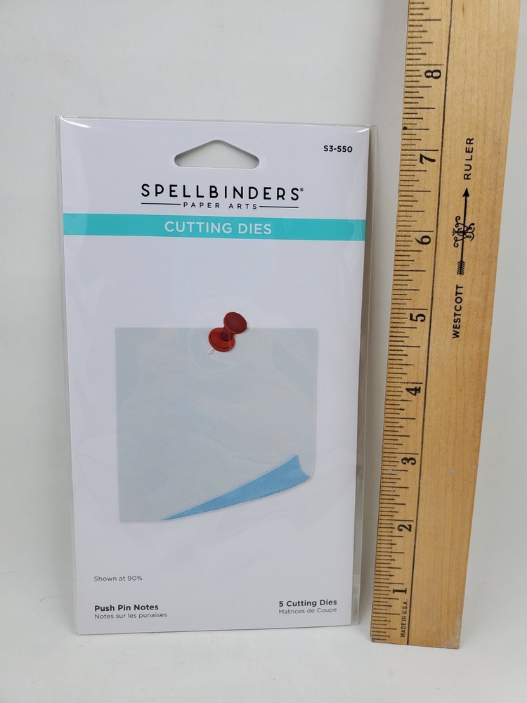SP1 Spellbinders Cutting Dies Push Pin Notes New