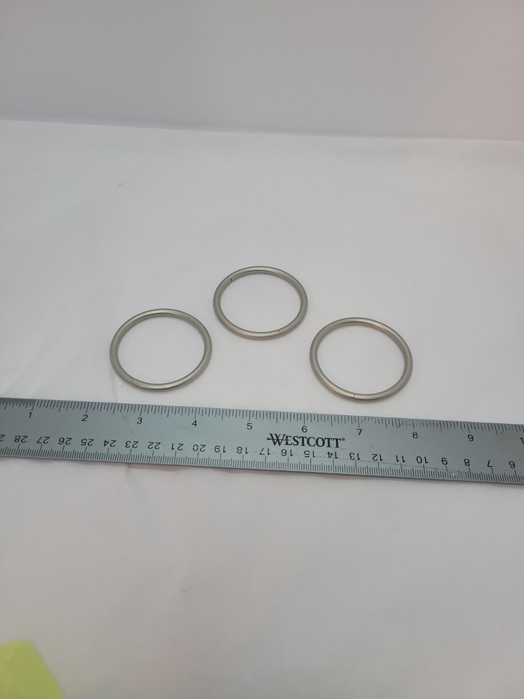 2 Inch Rustproof Rings Set Of 3 Crafts Pre-owned
