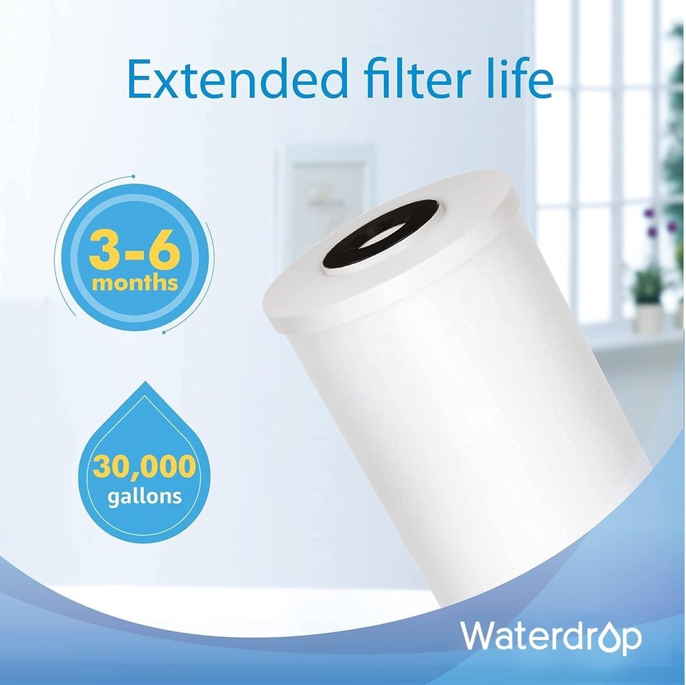 Waterdrop FXHTC Whole House Carbon Water Filter, Replacement for GE® FXHTC, (4)