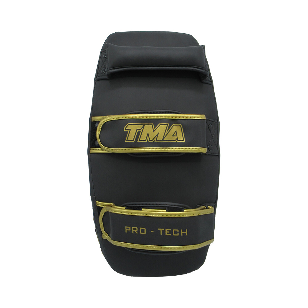 TMA Thai Pads Curved Kickboxing Muay Thai with Solid Handle Grip,Strike Shield