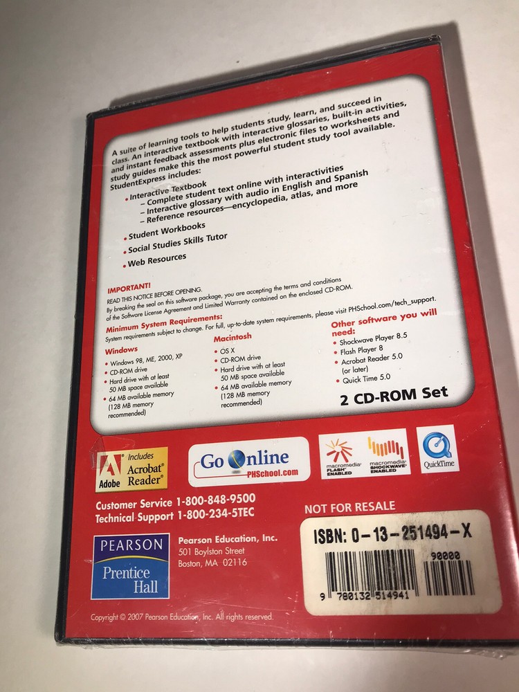Prentice Hall Modern American History: Student Express PC CD textbook worksheets