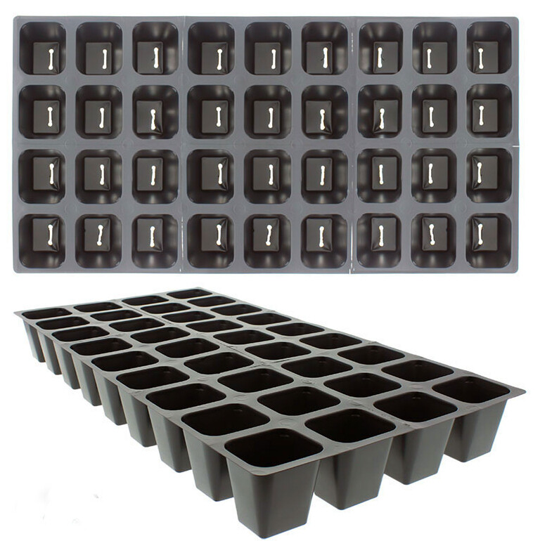 1 Seed Starting Kit, Growing Kit, 1 Flat, 1 Medium Cell Tray, 1 Plastic Dome