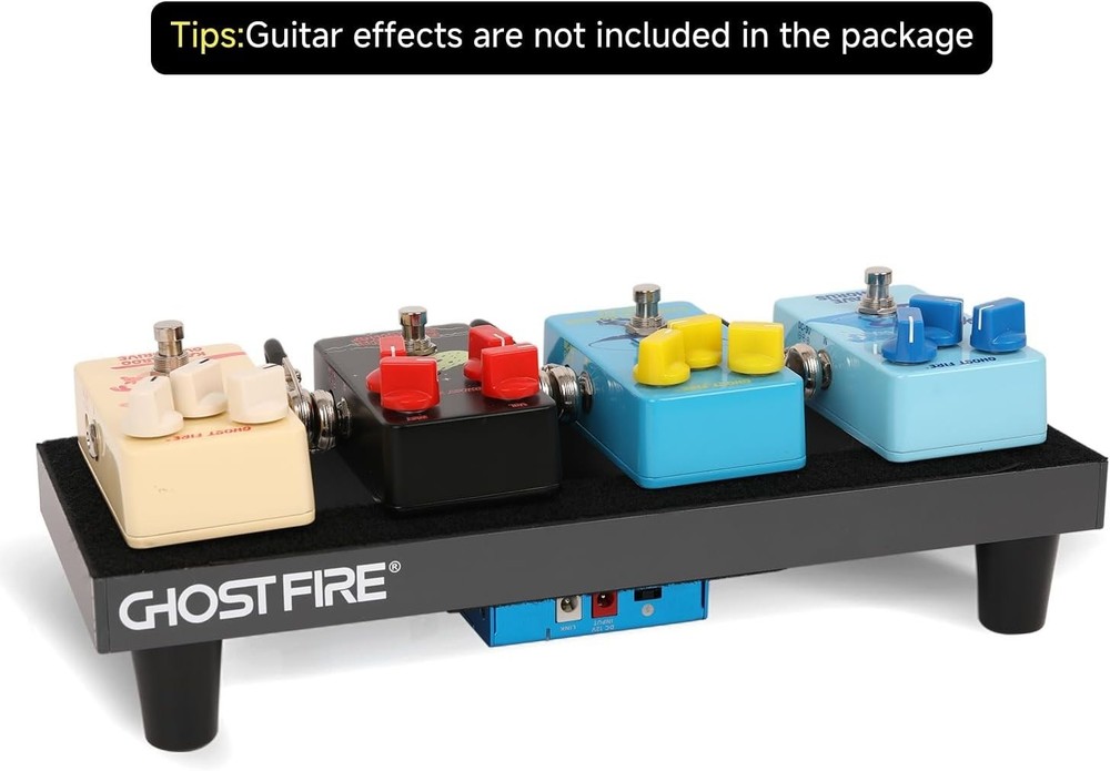 Multi-Functional Guitar Pedal Board with Storage Bag & Magic Tape – 13.7''x5.5''