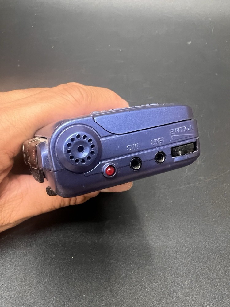 Olympus Pearlcorder S711 Microcassette Recorder VCVA Blue Tested As-Is