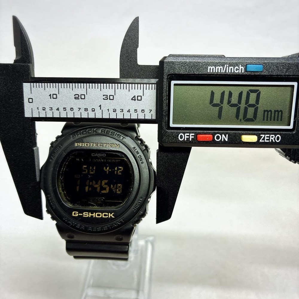G-SHOCK DW-5700BBM Black Out Digital Watch Tested Reverse LCD